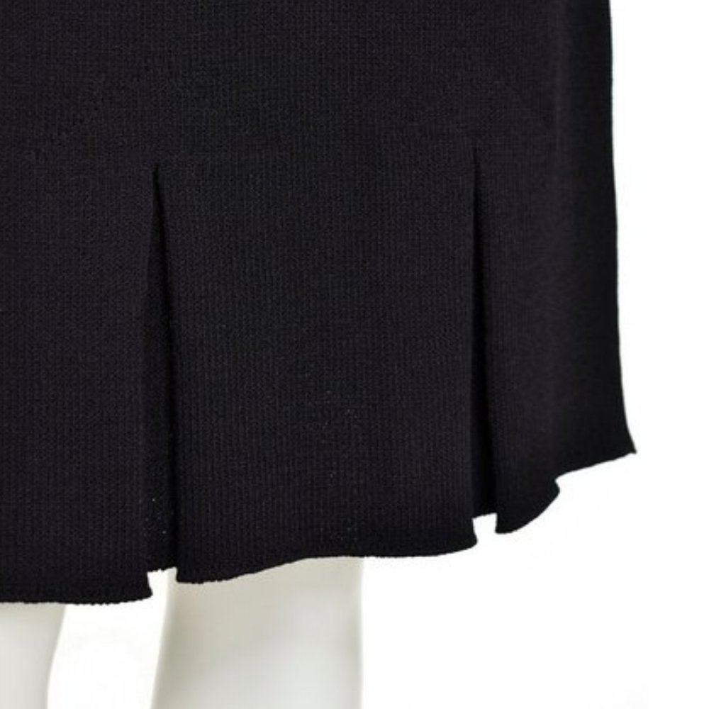 St. John 'Santana' Knit Pleated Box Hem Skirt